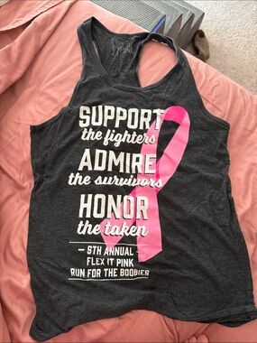Flex it Pink Pink Ribbon Breast Cancer Awareness Tank Top